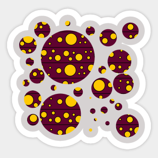 Modern Polka Dots - Picnic Sticker